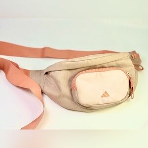 Adidas Water Resistant Golf Waist Bag Cream and Peach  Bum Bag